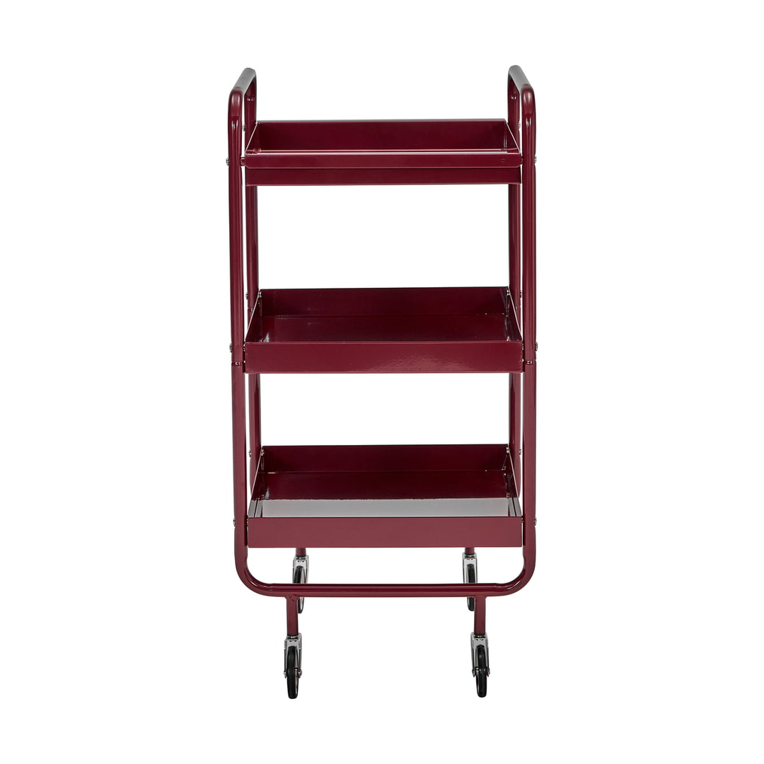 House Doctor Servierwagen Trolley Stahl Bordeaux Flexibel Wohnbereich Wagen B-Ware - 5707644897168