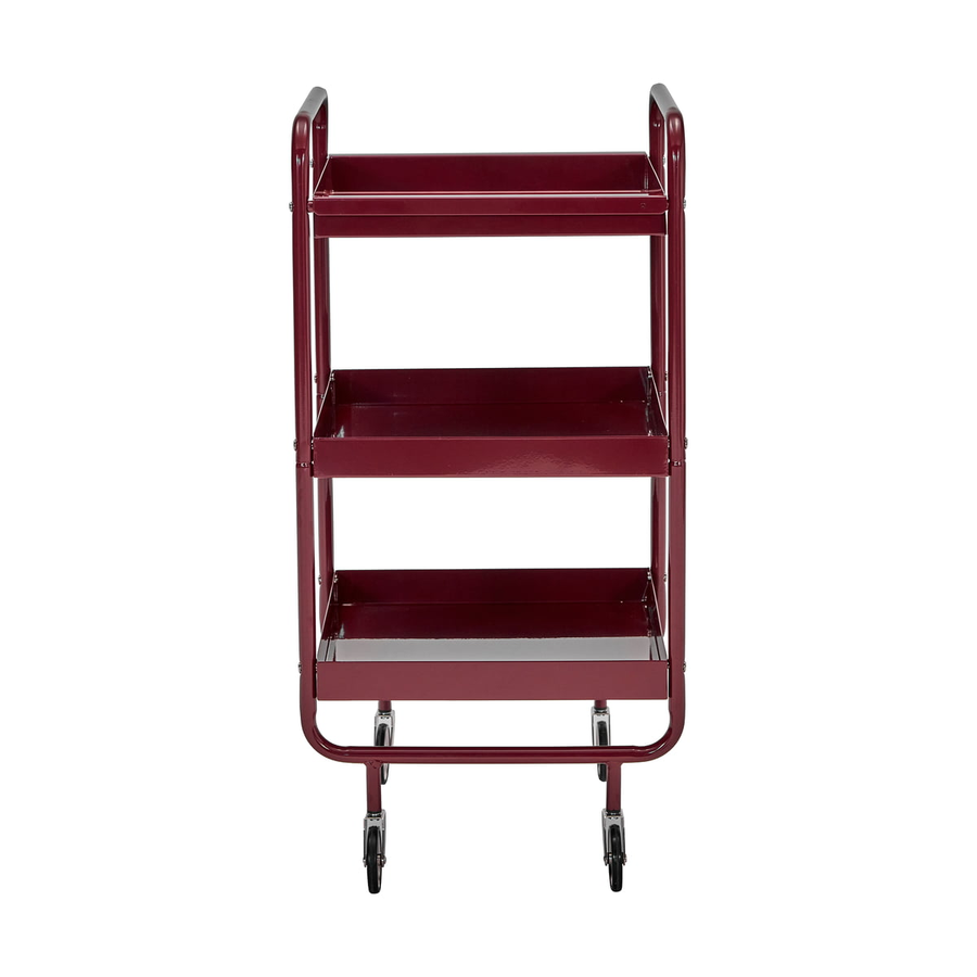 House Doctor Servierwagen Trolley Stahl Bordeaux Flexibel Wohnbereich Wagen B-Ware - 5707644897168