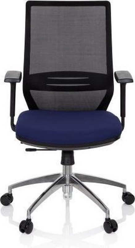 B-Ware Hjh Office Profondo Bürostuhl Schwarz Blau Stoff Netzstoff Möbel Stuhl Drehstuhl