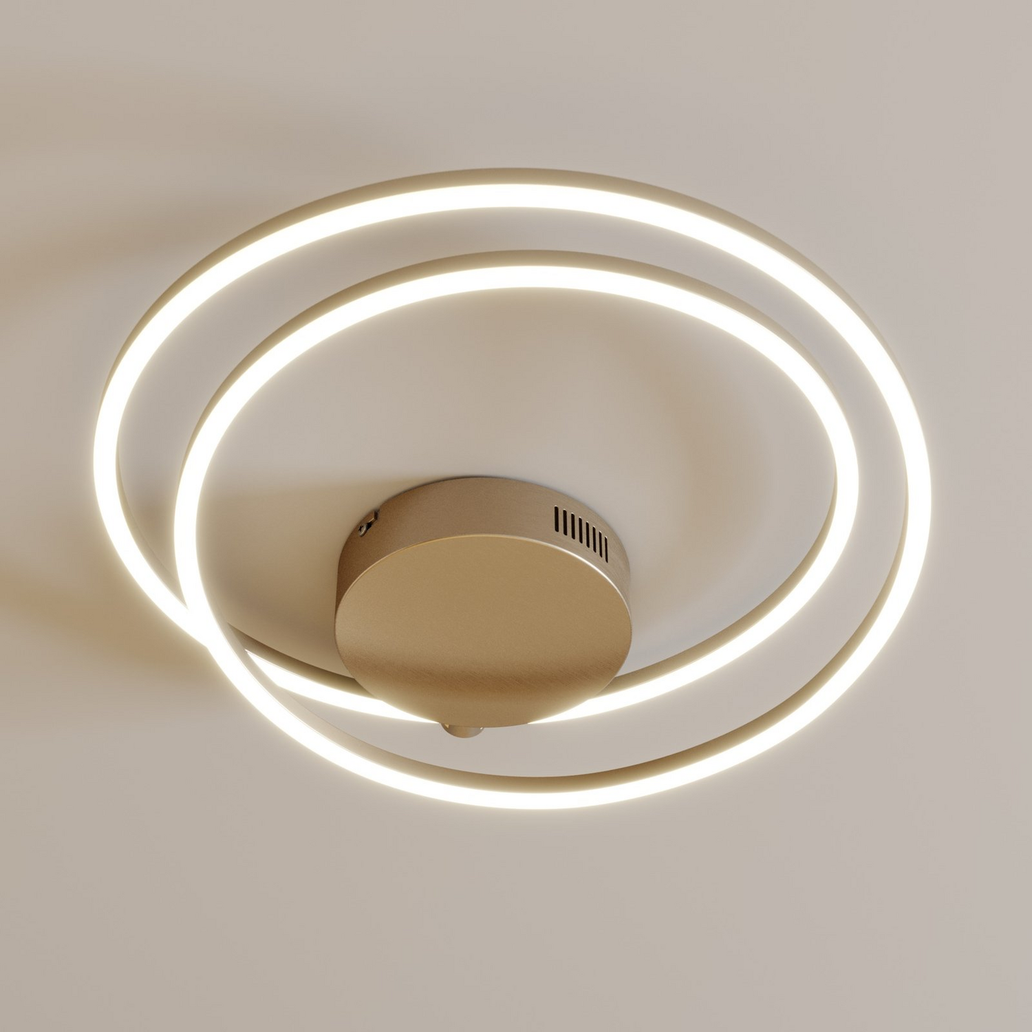 B-Ware Lindby Deckenleuchte Deckenlampe Led Davian Nickel Dimmbar Wohnraum Beleucht861