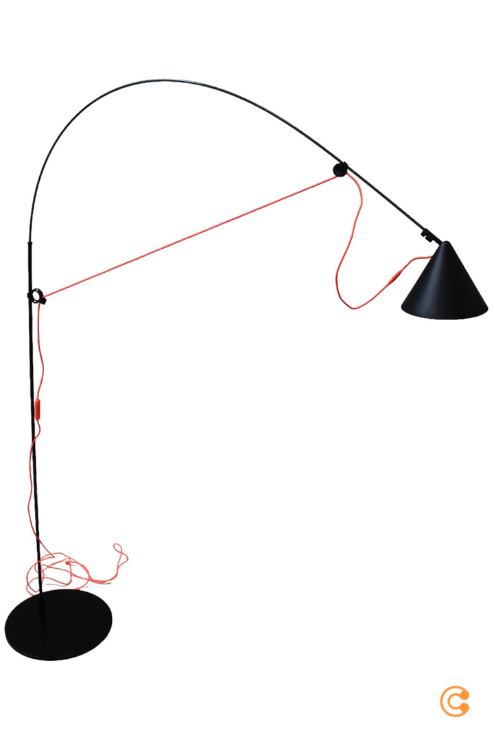 midgard AYNO L Stehlampe schwarz/orange 3.000K Stehleuchte Leselampe MIT MANGEL