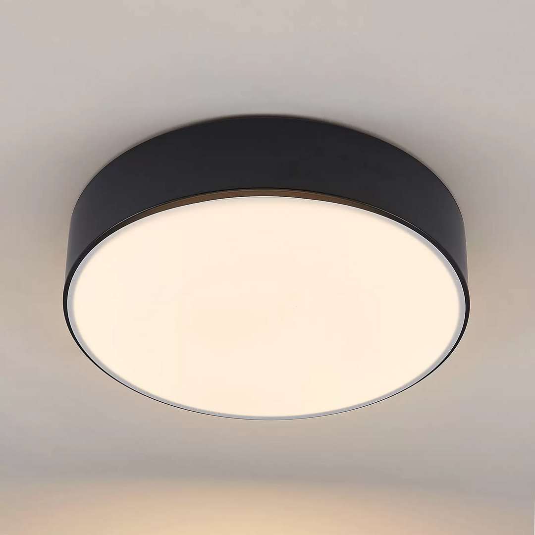 Lindby Simera LED-Deckenleuchte Deckenlampe Deckenlicht Leuchte LED 30cm schw189