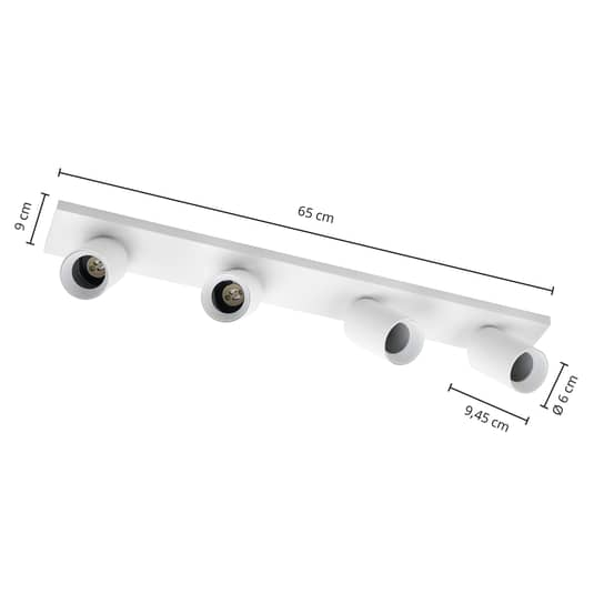 B-Ware Arcchio Brinja Deckenstrahler Deckenlampe Deckenleuchte Leuchte Lang Weiß 4fl587