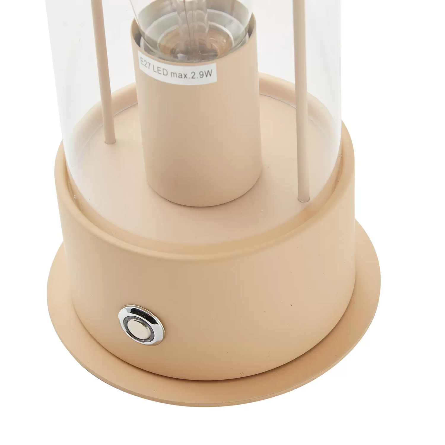 B-Ware Lindby Akkutischleuchte Yvette Apricot Ip44 Touchdimmer Tischleuchte Tischlampe