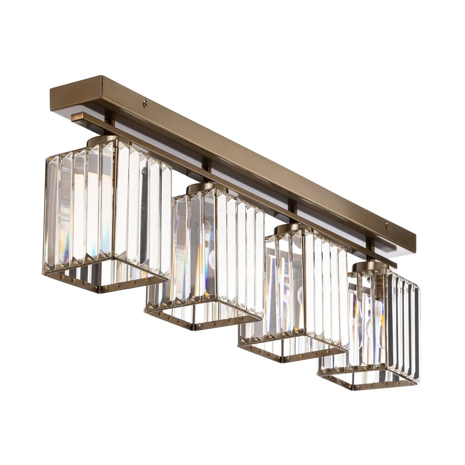 B-Ware Deckenleuchte Av 1795 4 Ey 4 Fl. Balken Antikgold Deckenlampe Lampe Leuchte Spot - 8698957163019