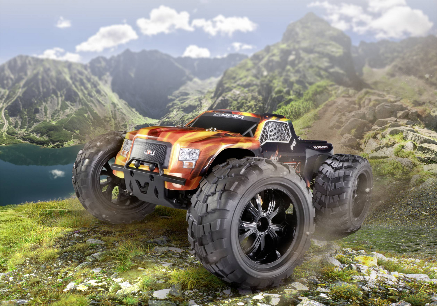 B-Ware Reely Cimera Black Brushless Monstertruck 1:10 Rc Modellauto Auto Allradantrieb - 4064161156033