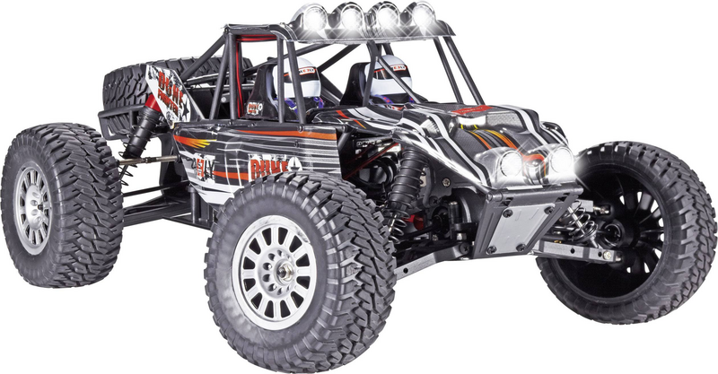 Voiture miniature radiocommandée Reely Dune Fighter à l'échelle 1:10, buggy électrique, quatre roues motrices, kit en 4 pièces (qualité B).
