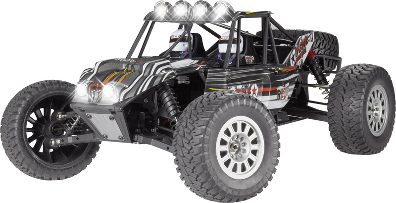 Voiture miniature radiocommandée Reely Dune Fighter à l'échelle 1:10, buggy électrique, quatre roues motrices, kit en 4 pièces (qualité B).