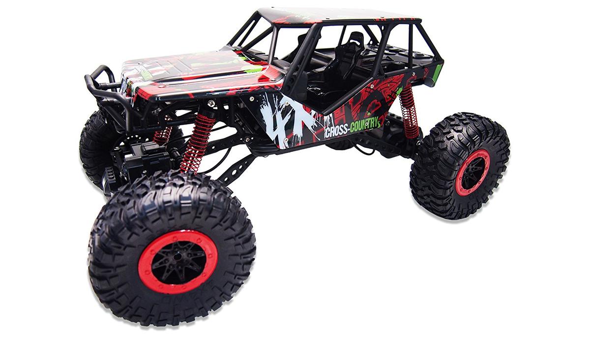 Amewi 22216 Crazy Crawler 4WD 1:10 Rock Modellauto Modell Fahrzeug brushed rot - 4260476352874