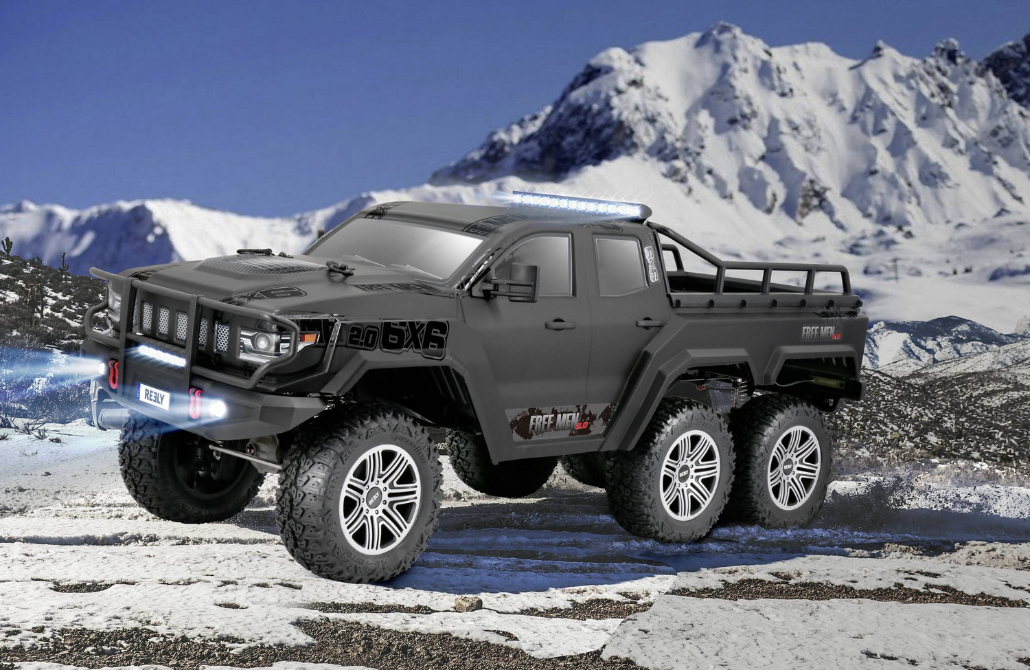 Reely Free Men 2.0 6x6 Brushed 1:10 Rc Modellauto Elektro Crawler Allrad Modell B-Ware - 4064161167800