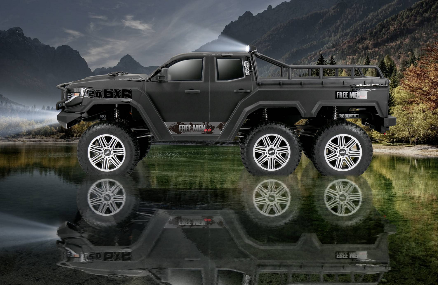 Reely Free Men 2.0 6x6 Brushed 1:10 Rc Modellauto Elektro Crawler Allrad Modell B-Ware - 4064161167800