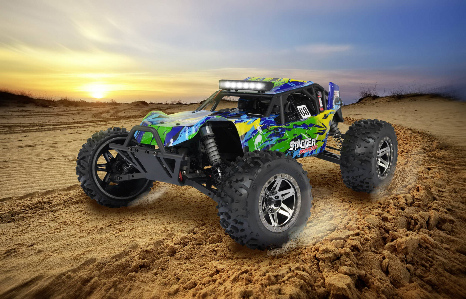 C-Ware Reely Stagger Brushless 1:10 Rc Modellauto Elektro Buggy Auto Allrad Siehe Text - 4053199976683