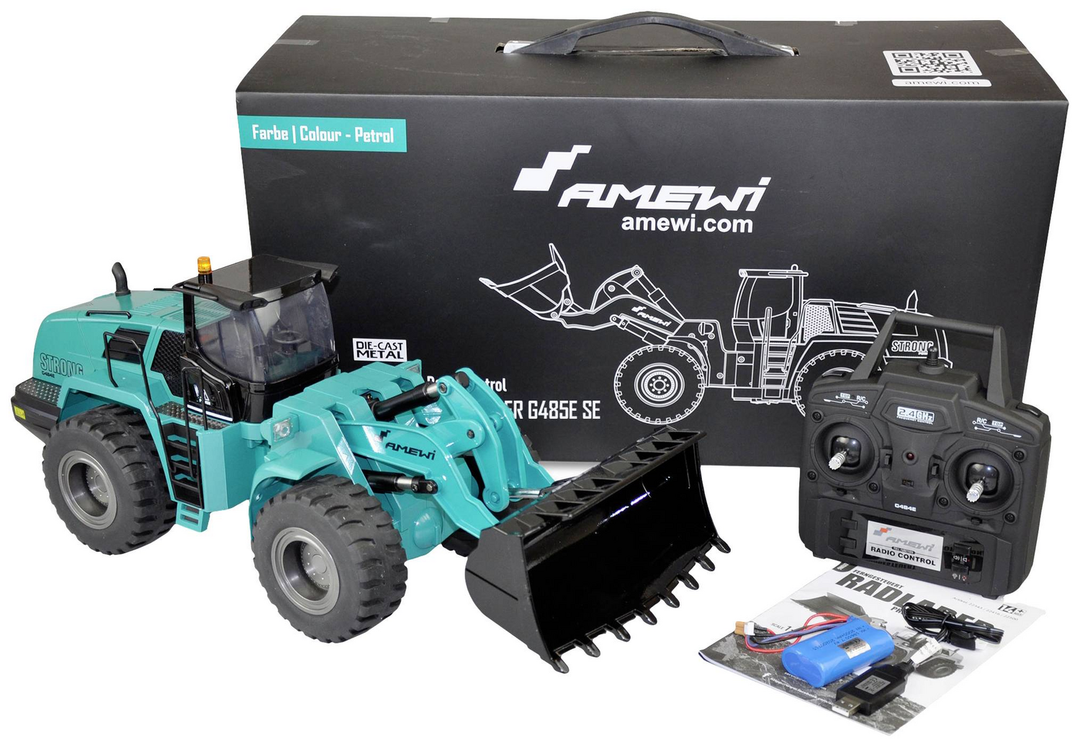 Amewi 22538 G485 E Petrol 1:14 Rc Funktionsmodell Modell Radlader Siehe Text/Foto C-Ware - 4260677955379