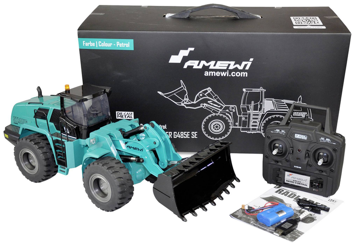 Amewi 22538 G485 E Petrol 1:14 Rc Funktionsmodell Modell Radlader Siehe Text/Foto C-Ware - 4260677955379