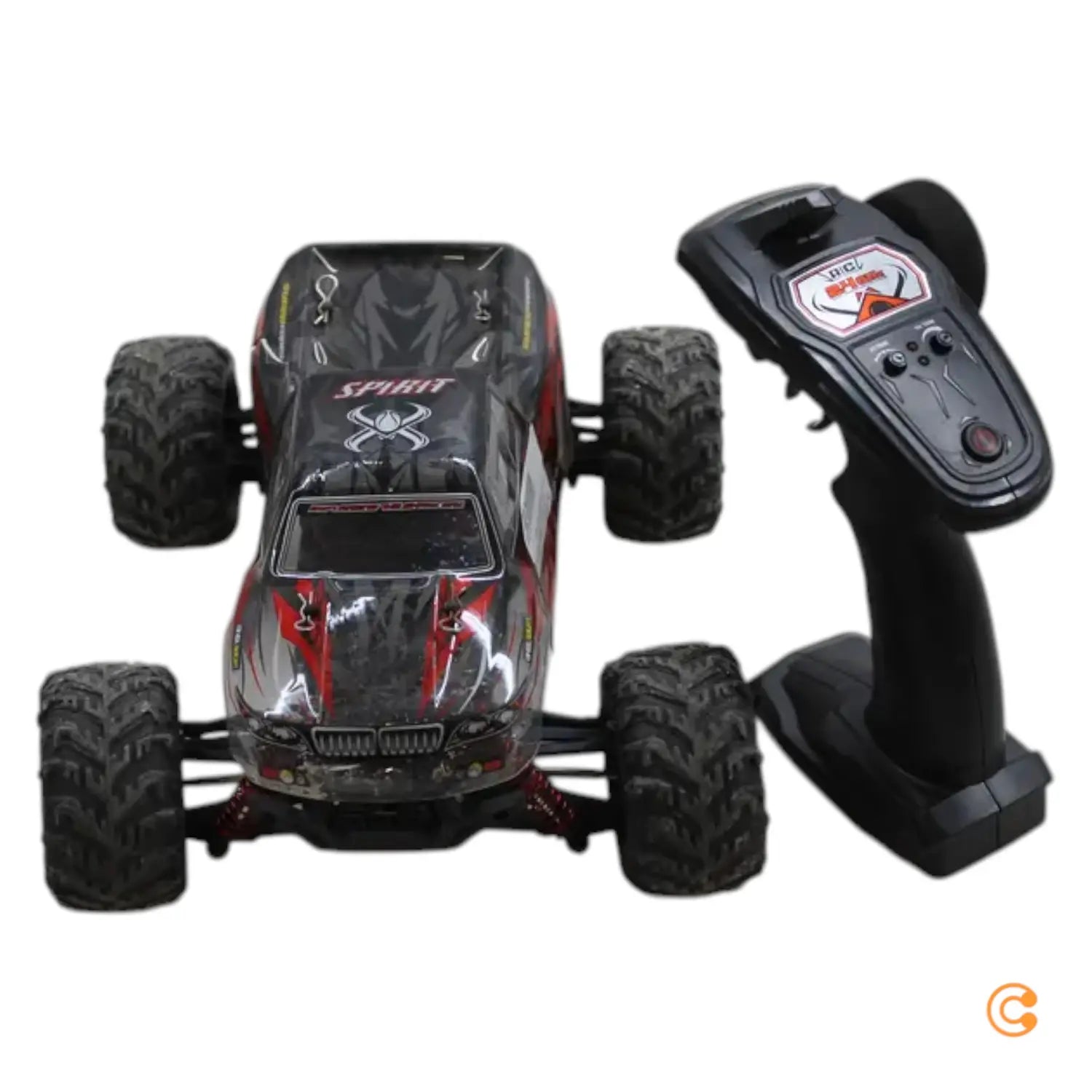C-Ware Absima Spirit Schwarz/Rot Brushed 1:16 Rc Elektro Monstertruck Siehe Text/Foto - 4250650938574
