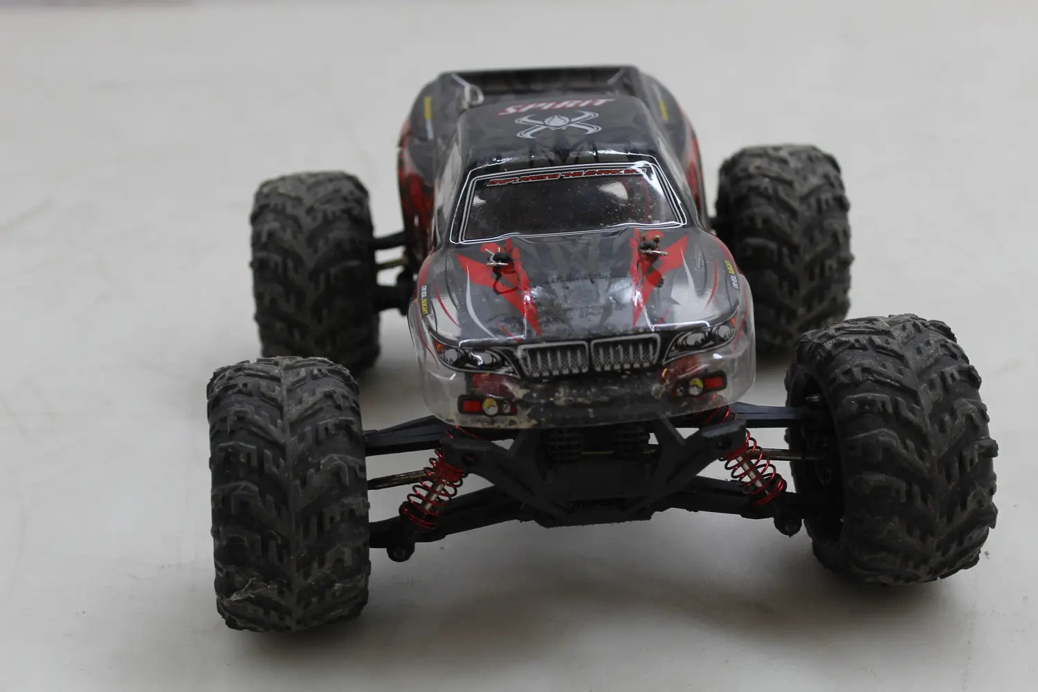 C-Ware Absima Spirit Schwarz/Rot Brushed 1:16 Rc Elektro Monstertruck Siehe Text/Foto - 4250650938574