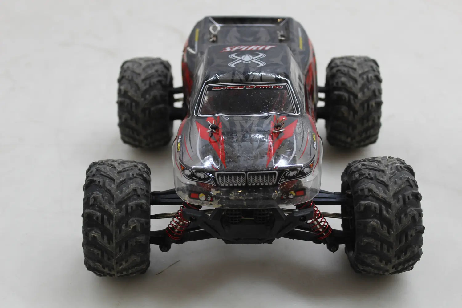 C-Ware Absima Spirit Schwarz/Rot Brushed 1:16 Rc Elektro Monstertruck Siehe Text/Foto - 4250650938574