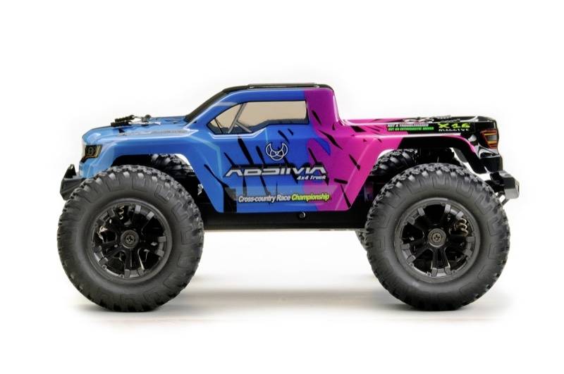 Absima MINI AMT Pink Blau Brushed 1:16 RC Modellauto Elektro Monstertruck Allrad - 4250650957704