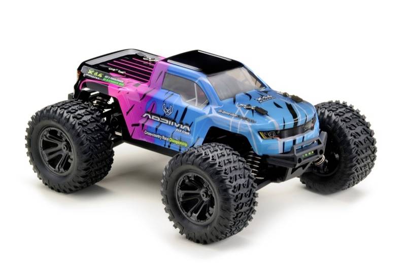Absima MINI AMT Pink Blau Brushed 1:16 RC Modellauto Elektro Monstertruck Allrad - 4250650957704