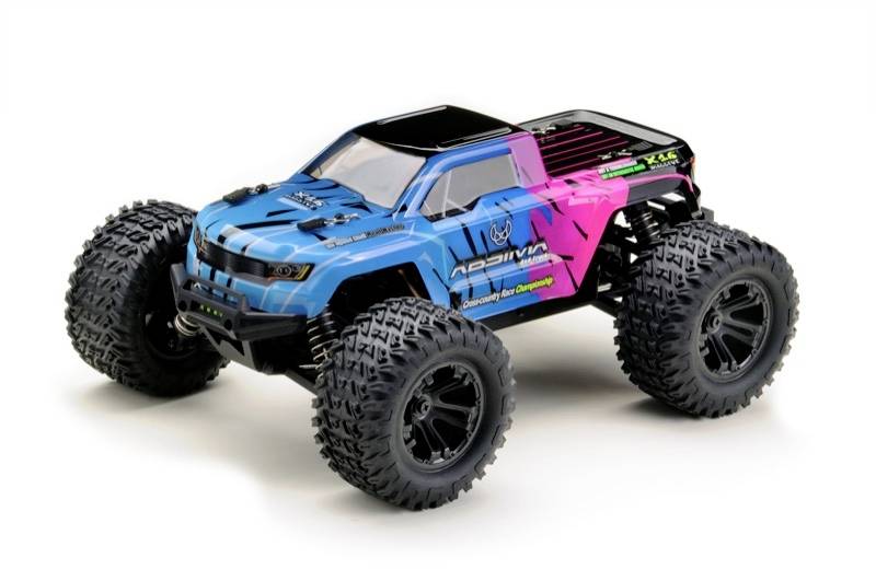Absima MINI AMT Pink Blau Brushed 1:16 RC Modellauto Elektro Monstertruck Allrad - 4250650957704