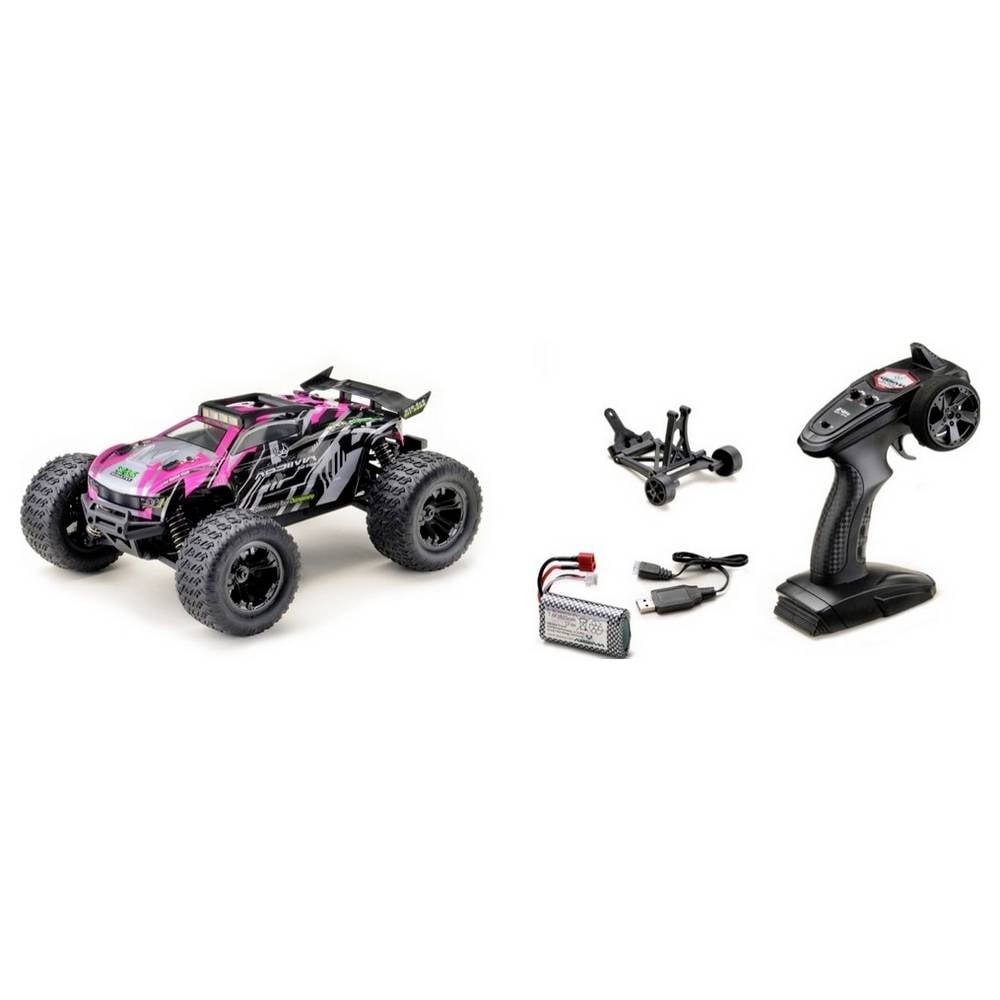 Absima Mini AT Pink Grau Brushed 1:16 RC Modellauto Elektro Truggy Allradantrieb - 4250650961480