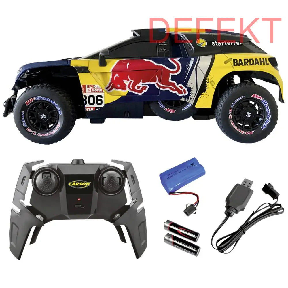 D-Ware Carson Modellsport 500404311 Peugeot Rally 3008 Dkr Loeb 1:16 Rc Defektware - 4005299014642