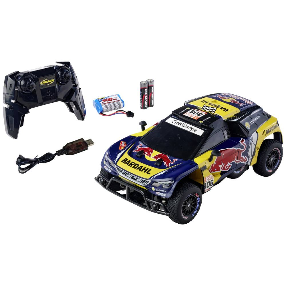 D-Ware Carson Modellsport 500404311 Peugeot Rally 3008 Dkr Loeb 1:16 Rc Defektware - 4005299014642