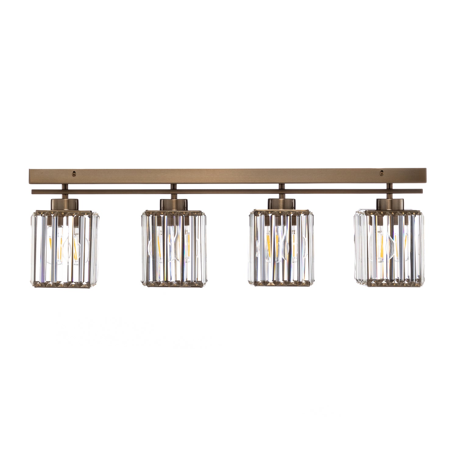 B-Ware Deckenleuchte Av 1795 4 Ey 4 Fl. Balken Antikgold Deckenlampe Lampe Leuchte Spot - 8698957163019