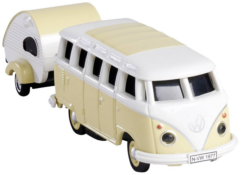 B-Ware Carson Modellsport 500504164 Vw T1 Samba Bus Mit Wohnwagen 1:87 Rc Modellauto - 4005299014307