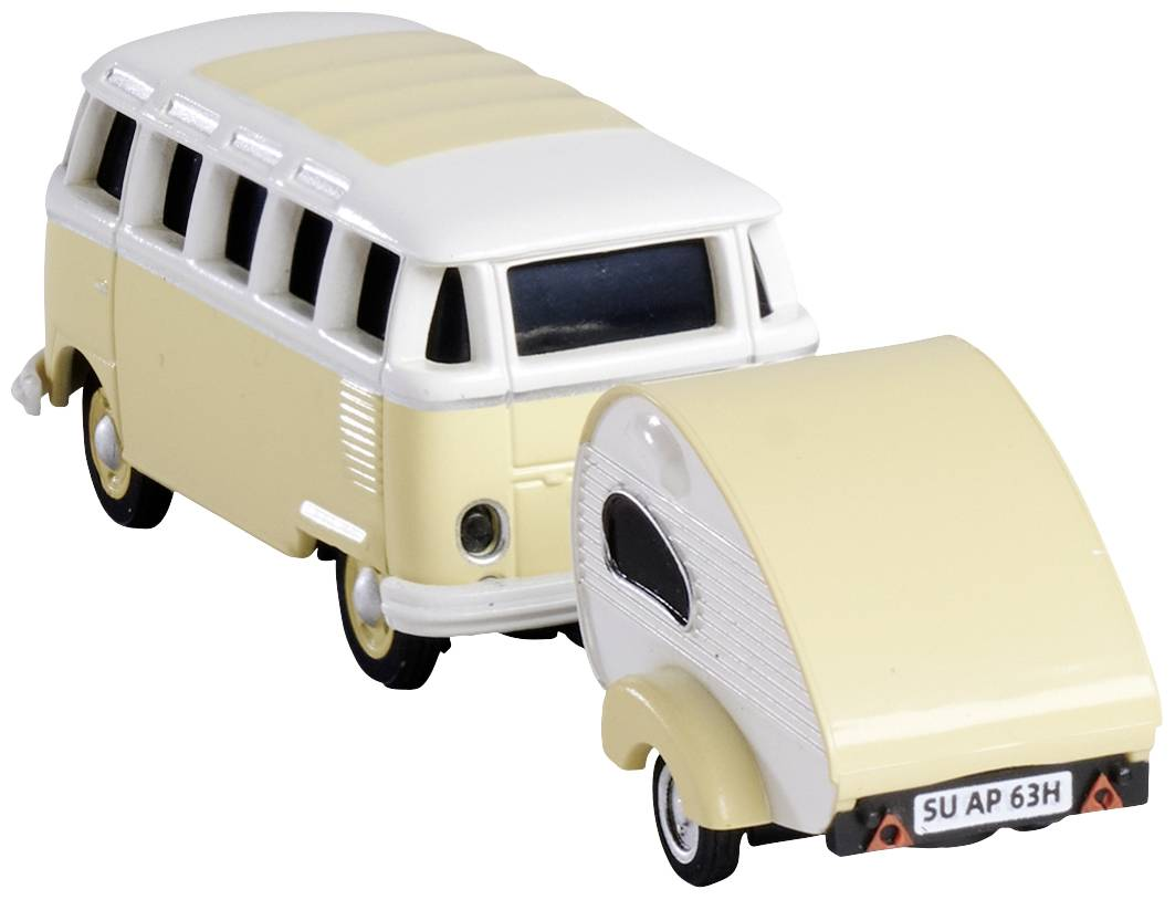 B-Ware Carson Modellsport 500504164 Vw T1 Samba Bus Mit Wohnwagen 1:87 Rc Modellauto - 4005299014307