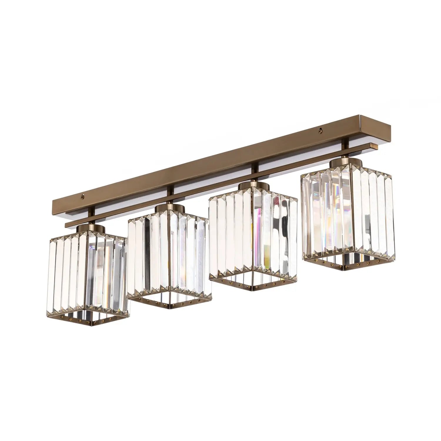B-Ware Deckenleuchte Av 1795 4 Ey 4 Fl. Balken Antikgold Deckenlampe Lampe Leuchte Spot - 8698957163019