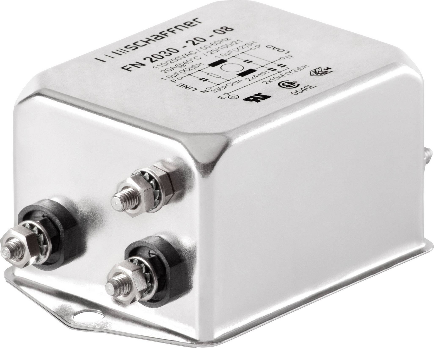 B-Ware Schaffner Fn2030 20 06 Fn2030 20 06 250 V/Ac 20 A 4 M H Entstörfilter - 7612774463689