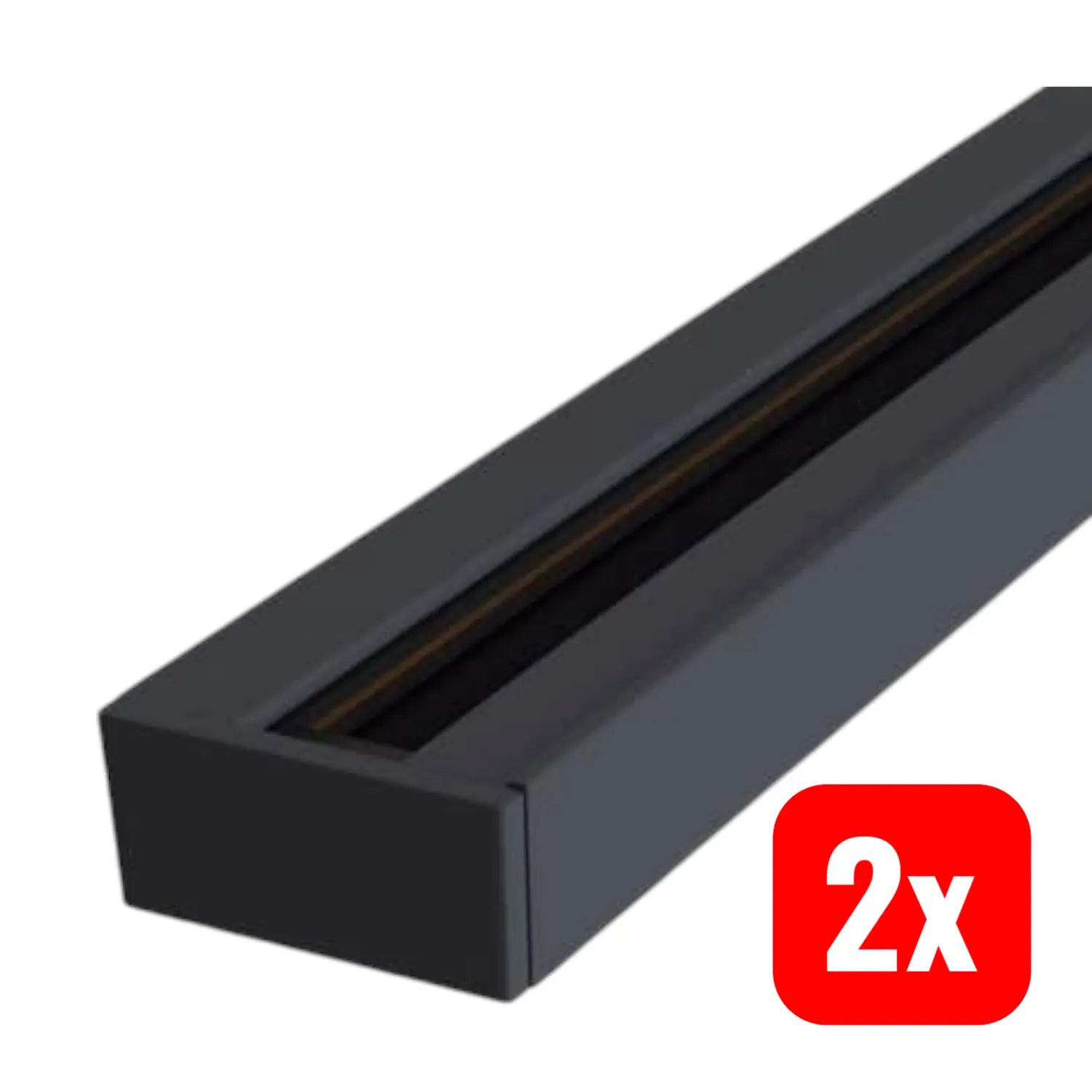 B-Ware Maytoni 1 Phasen Schiene Track In Schwarz 100 Cm Schienenleuchtsystem 2 Stück - 4251110073330