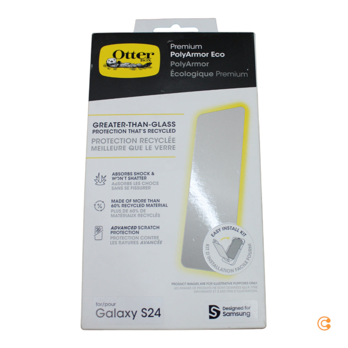 Otterbox PolyArmor Displayschutzglas Galaxy S24 Schutzfolie Schutzglas Handy - 0840304752492