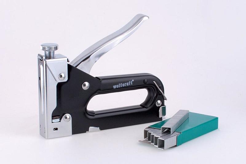 B-Ware Wolfcraft Tacker Set Tacocraft 7 Handtacker Klammerntyp Schlagwerkzeug Werkzeug  - 4006885708907