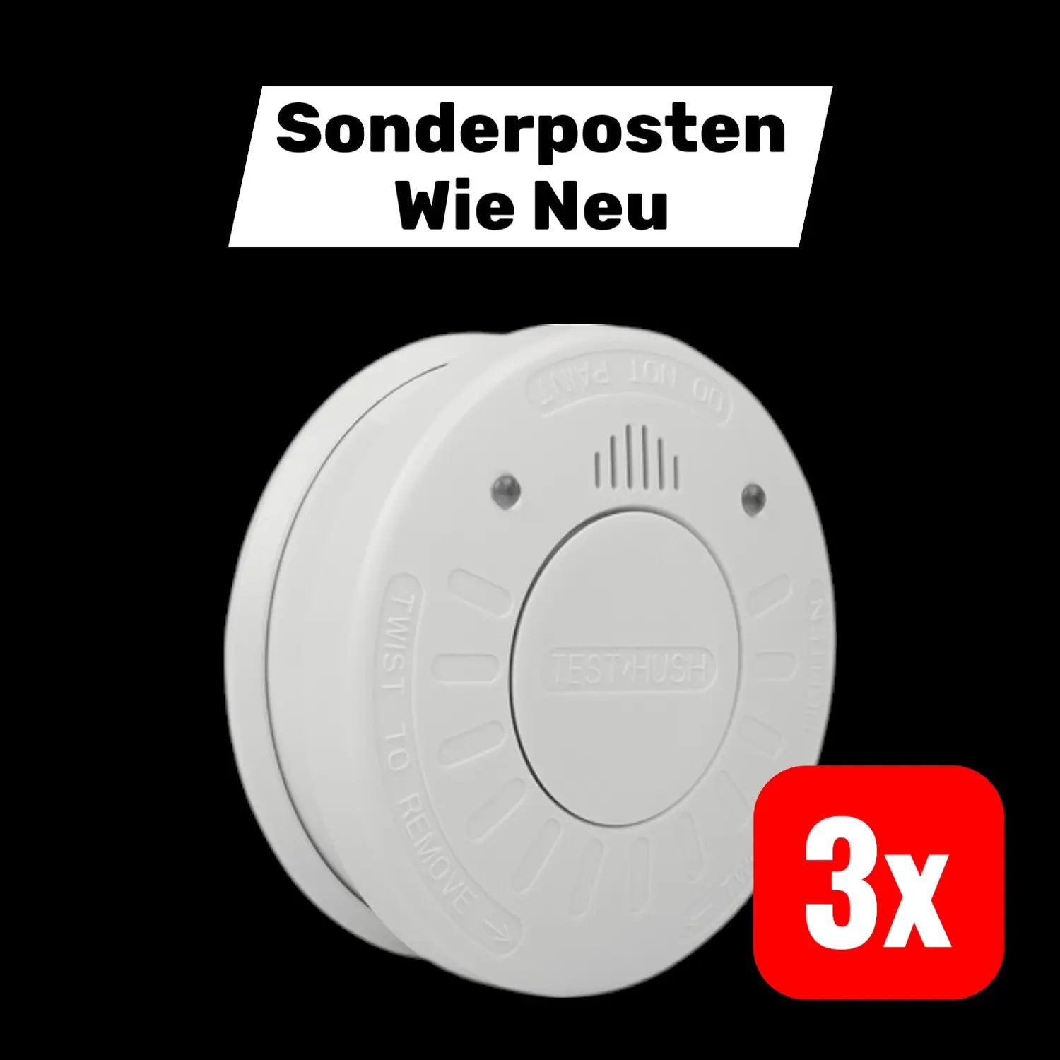 B-Ware 10 Jahres Rauchmelder Feuermelder Rauchwarnmelder Brandmelder 3 Stück - 8711658460154