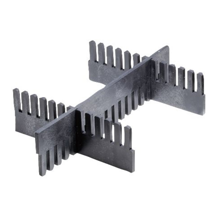 B-Ware Bito Stecksystem Unterteiler Trennleiste Schwarz 10 Stück 950 Mm X 120 Mm Pp - 4250692944663