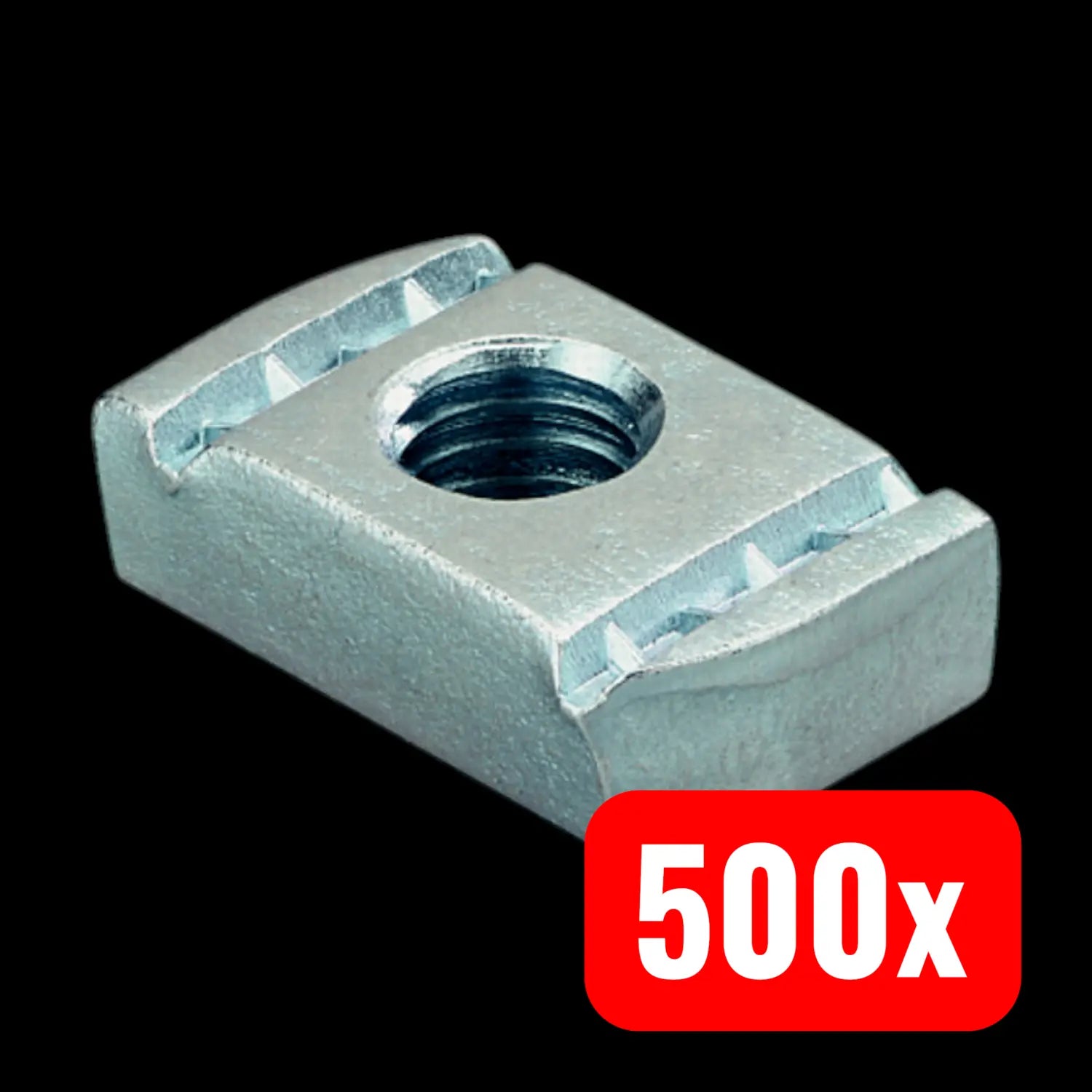B-Ware Fischer Fcn 77407 Schiebemuttern M8 Sicherer Halt Halterung Mutter 500 Stück - 4006209774076