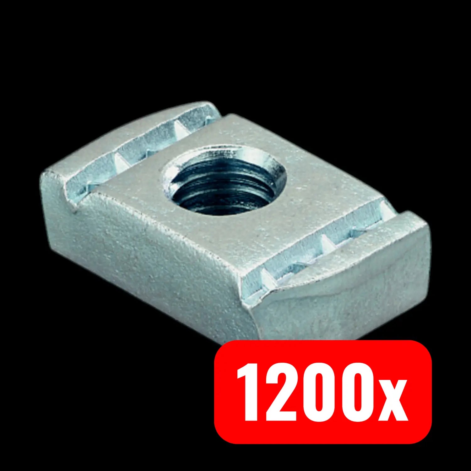 B-Ware Fischer Fcn 77407 Schiebemuttern M8 Sicherer Halt Halterung Mutter 1200 Stück - 4006209774076