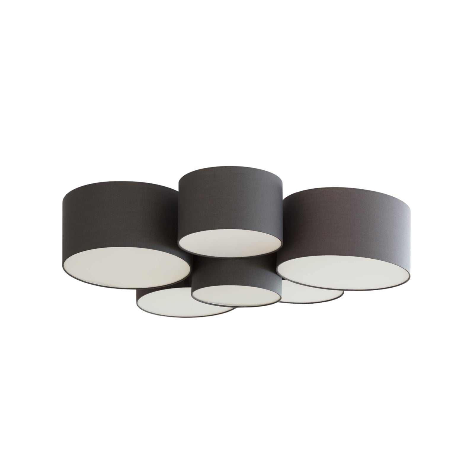Lindby Deckenleuchte Maureka LED Lampe dimmbar anthrazit 6-flammig 94cm Leuchte - 4251911758009