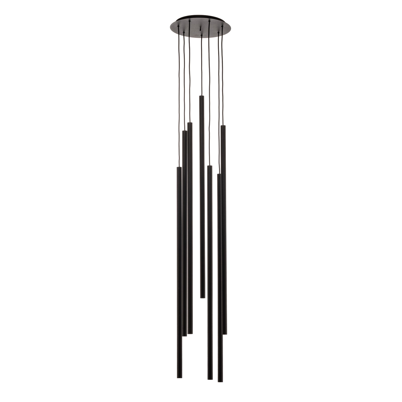 Nowodvorski Hängeleuchte Laser 7-flammig LED Pendelleuchte dimmbar schwarz 30cm - 5903139766791