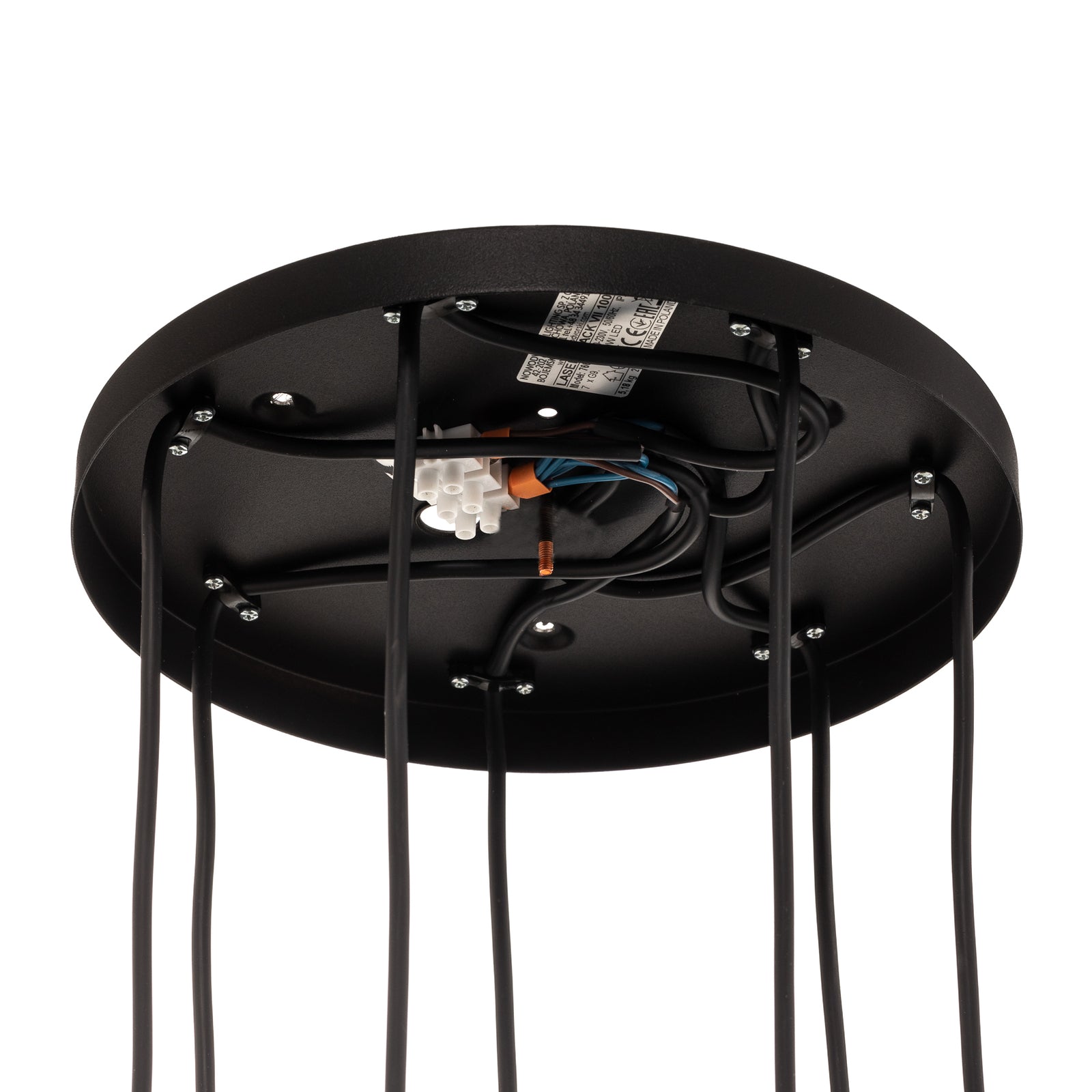 Nowodvorski Hängeleuchte Laser 7-flammig LED Pendelleuchte dimmbar schwarz 30cm - 5903139766791