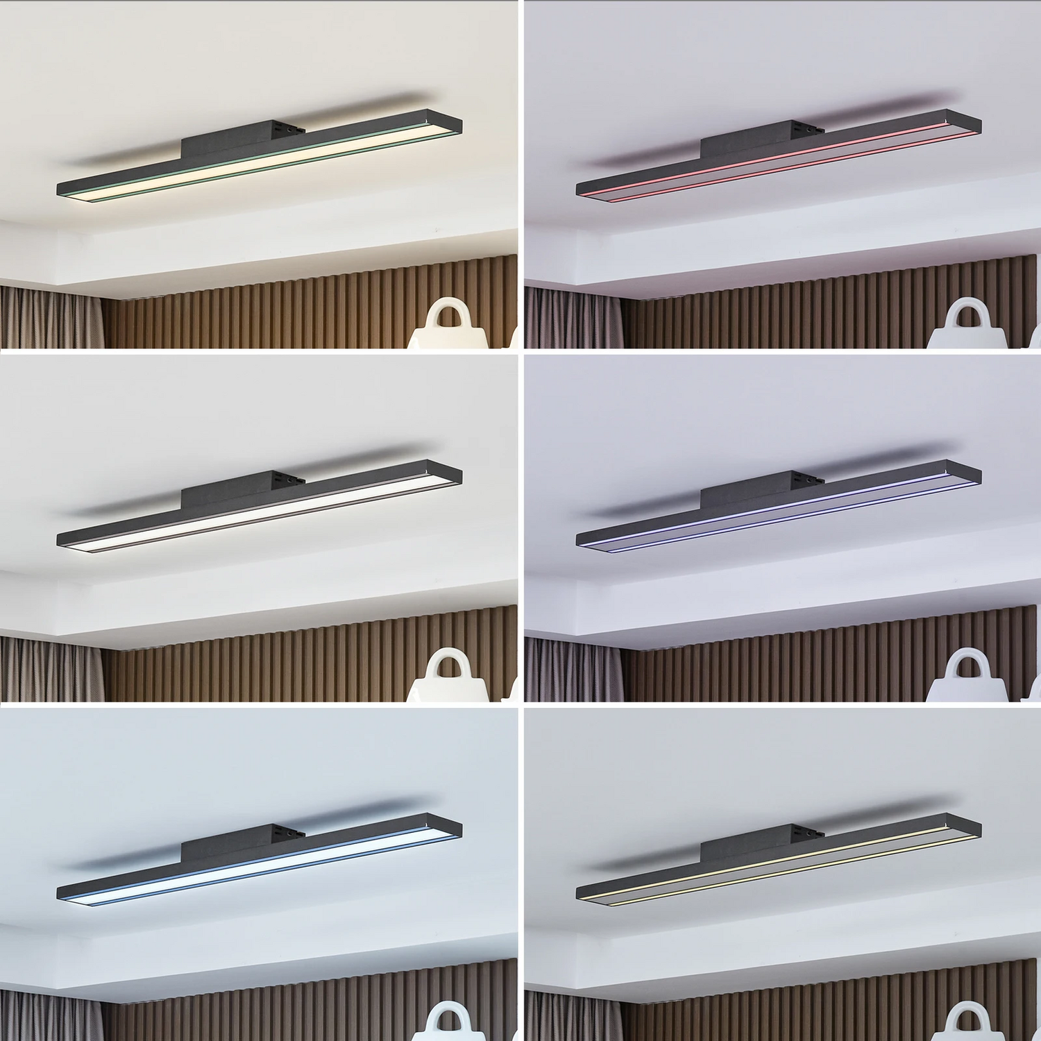 B-Ware Lucande Smart Led Deckenleuchte Leicy Deckenlampe Schwarz Leuchte 10cm Rgb Cct - 4251911766349
