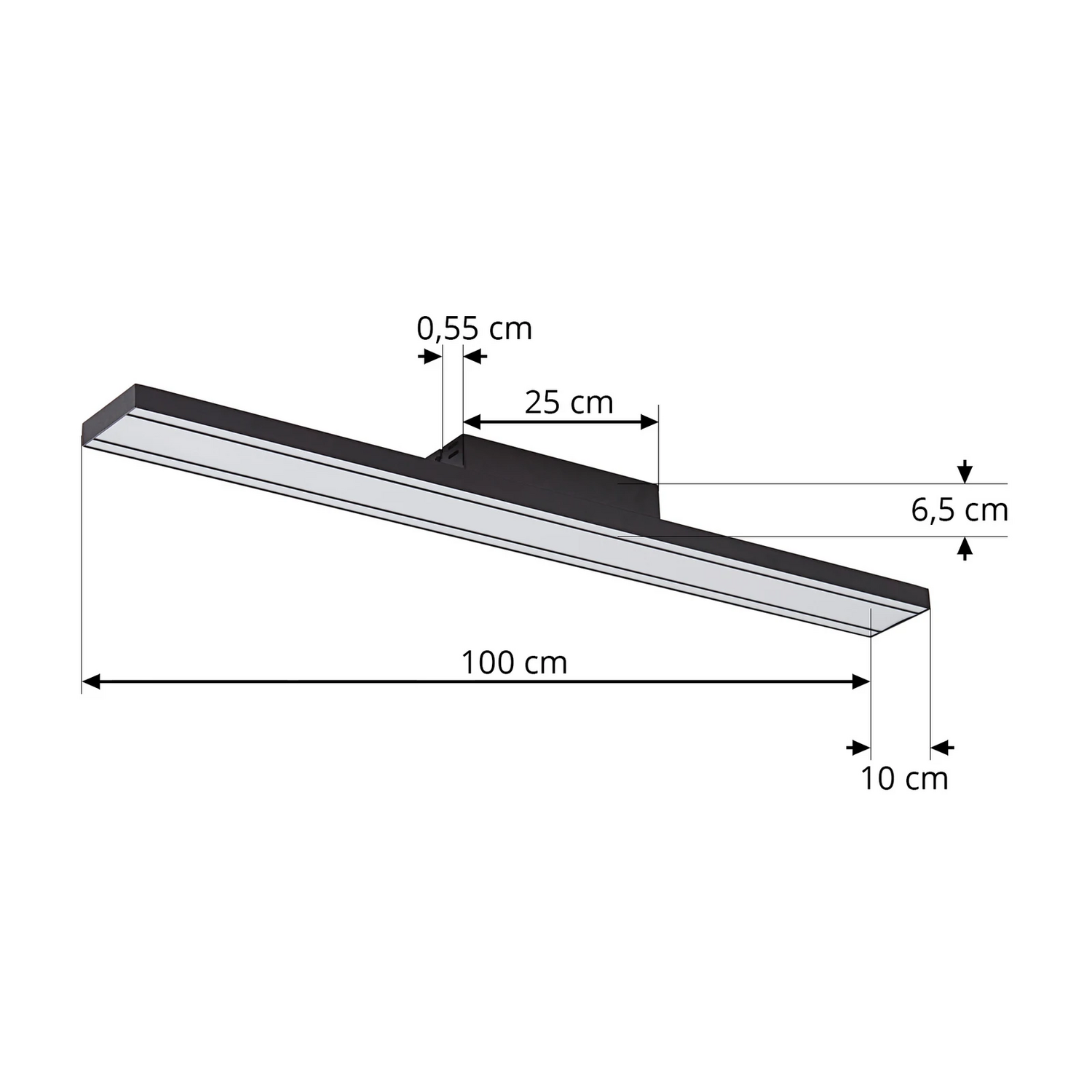 B-Ware Lucande Smart Led Deckenleuchte Leicy Deckenlampe Schwarz Leuchte 10cm Rgb Cct - 4251911766349