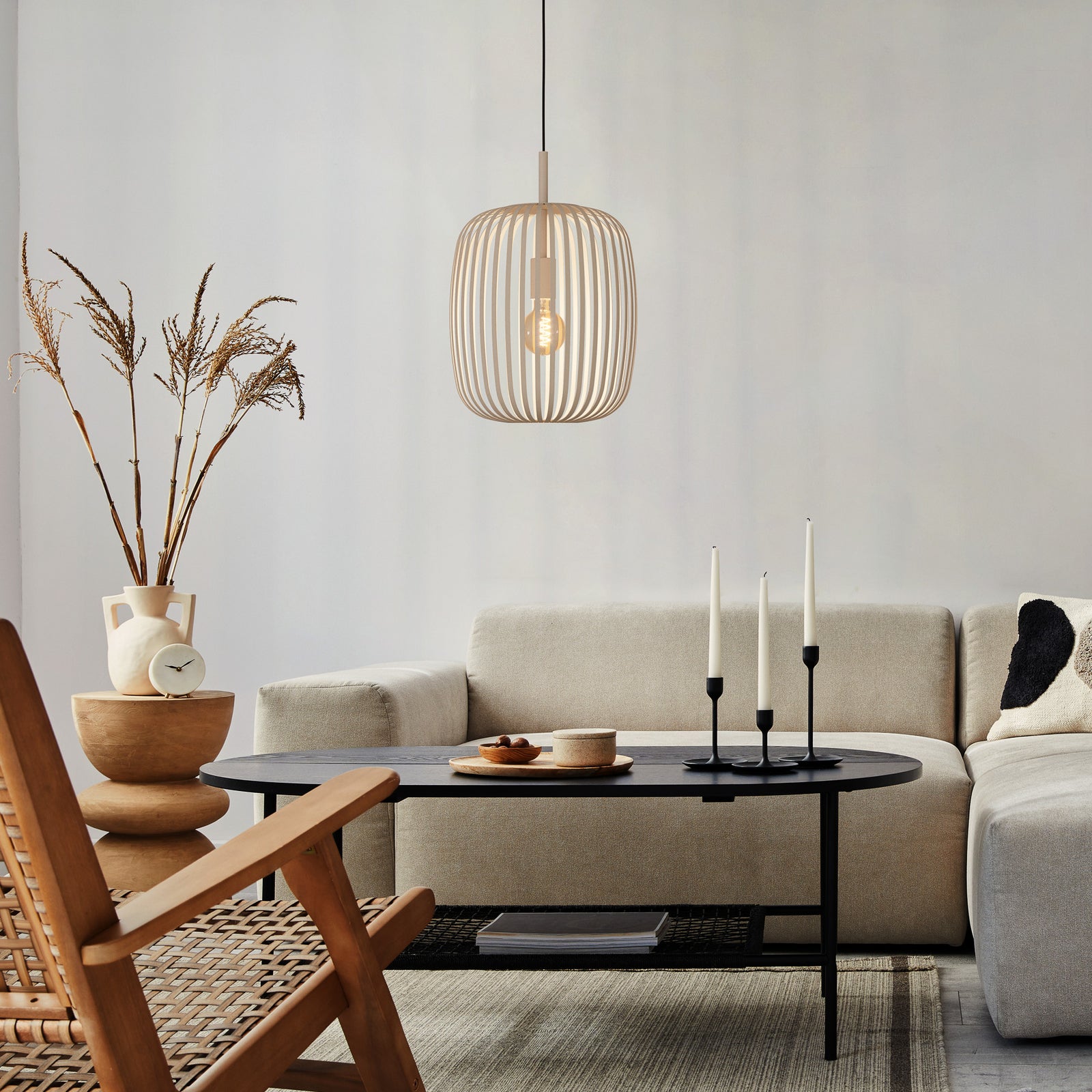 Eglo Hängeleuchte Pendelleuchte Romazzina LED Lampe dimmbar sand Ø33cm Metall - 9008606244300