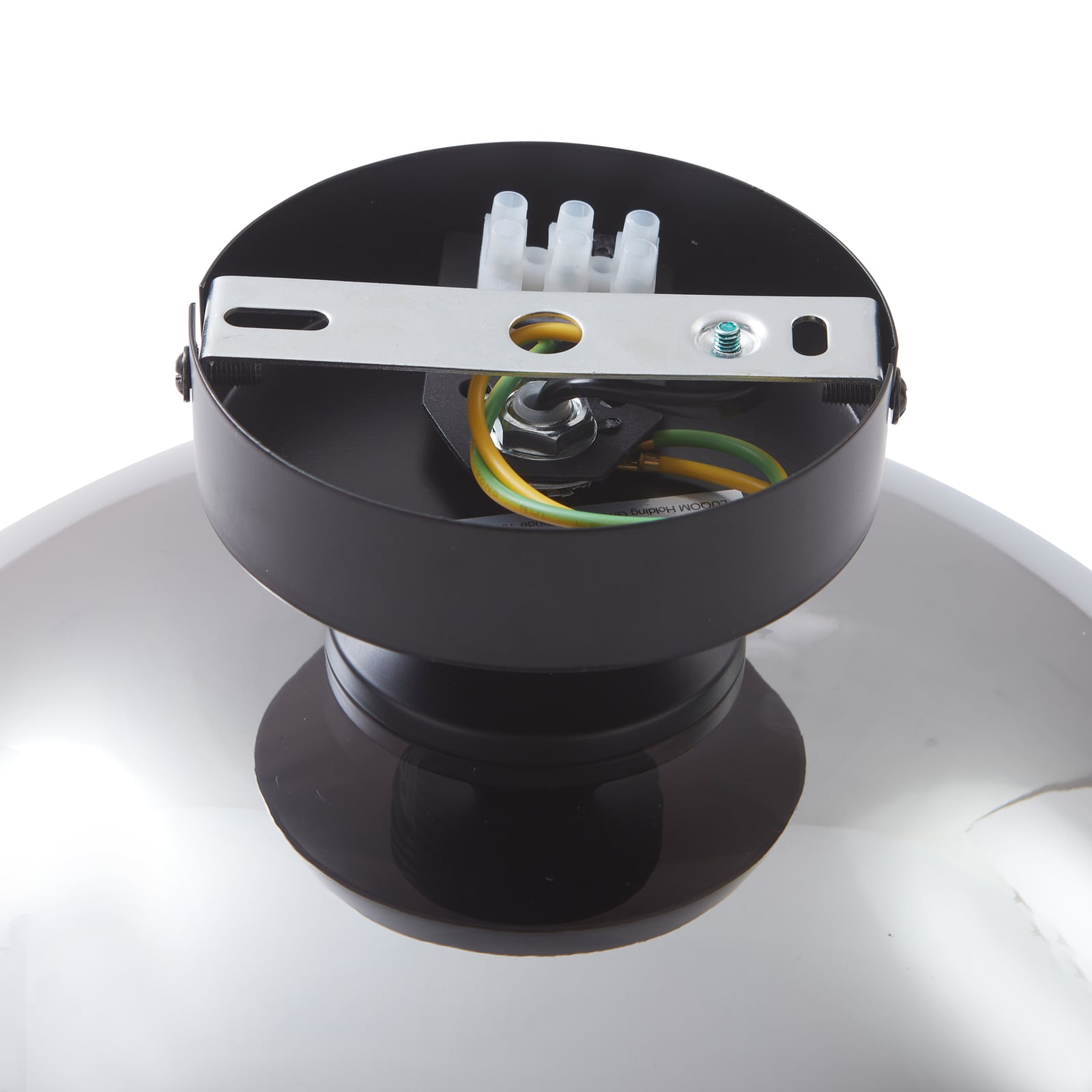 Lindby Deckenleuchte Zehra LED Lampe Leuchte dimmbar schwarz rauchgrau Ø28cm - 4251911772791