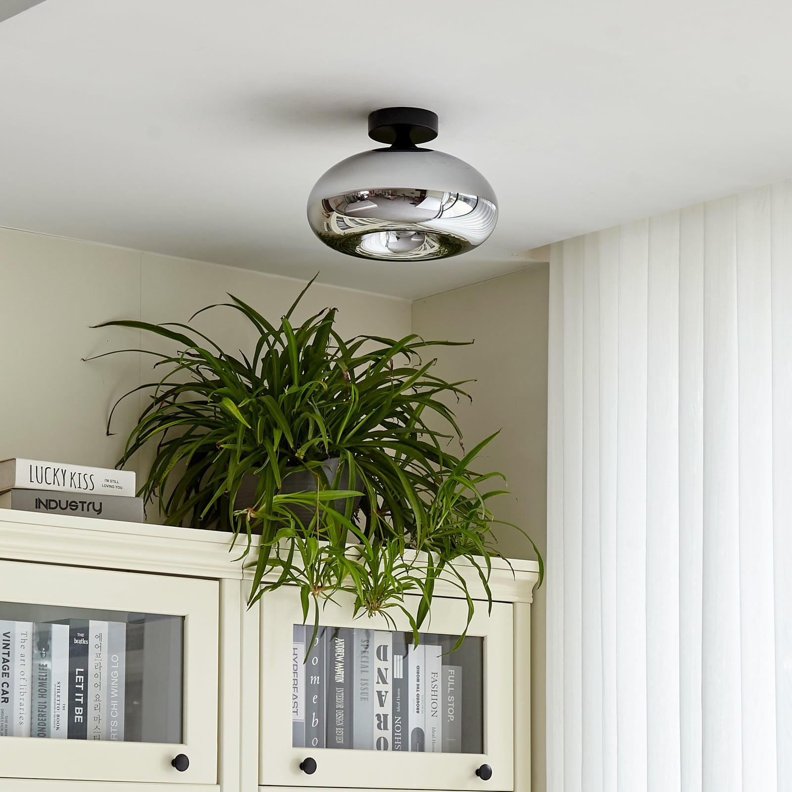 Lindby Deckenleuchte Zehra LED Lampe Leuchte dimmbar schwarz rauchgrau Ø28cm - 4251911772791