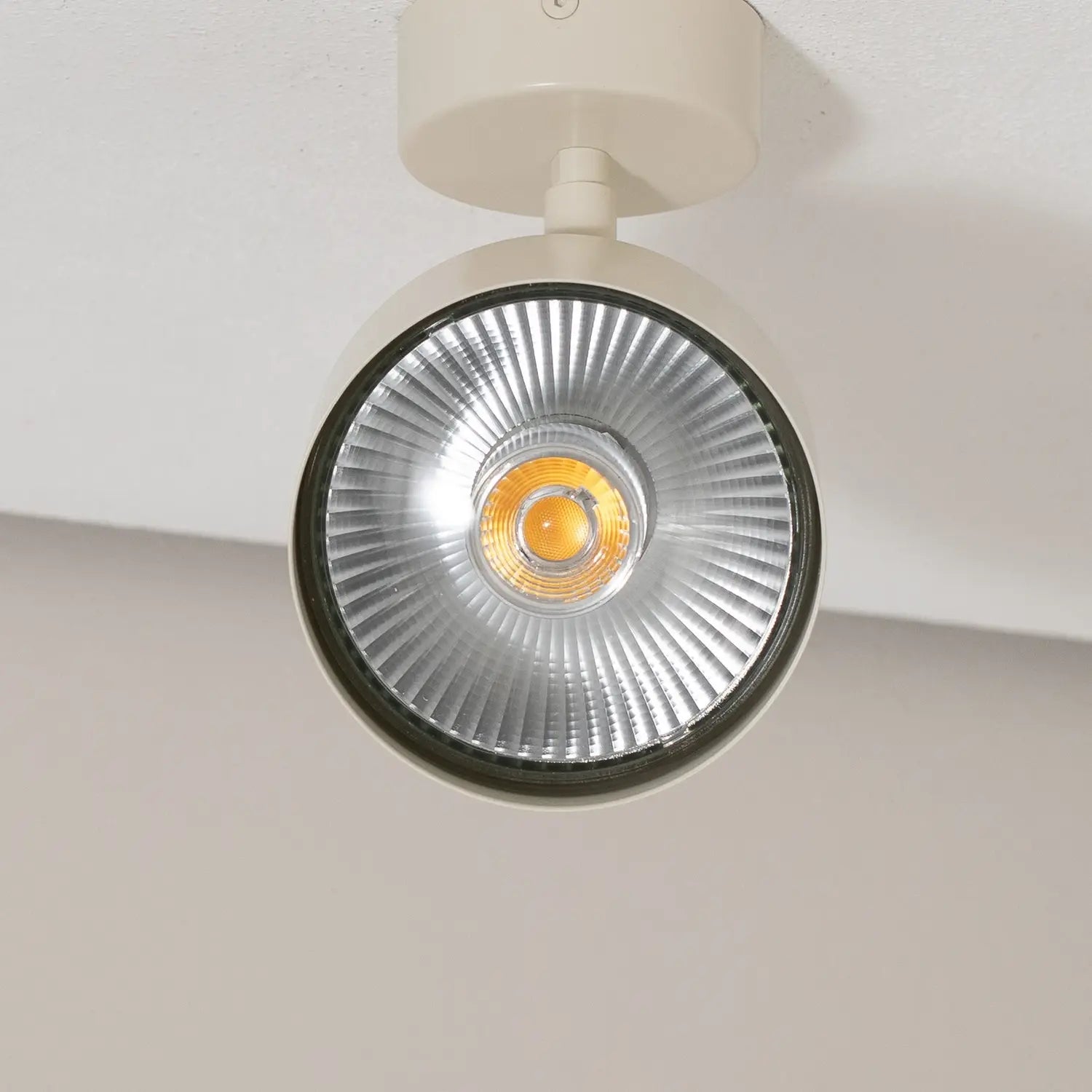 B-Ware Chloe Deckenspot Strahler Lampe Beige Stahl Deckenlampe Leuchte Verstellbar  - 10019001