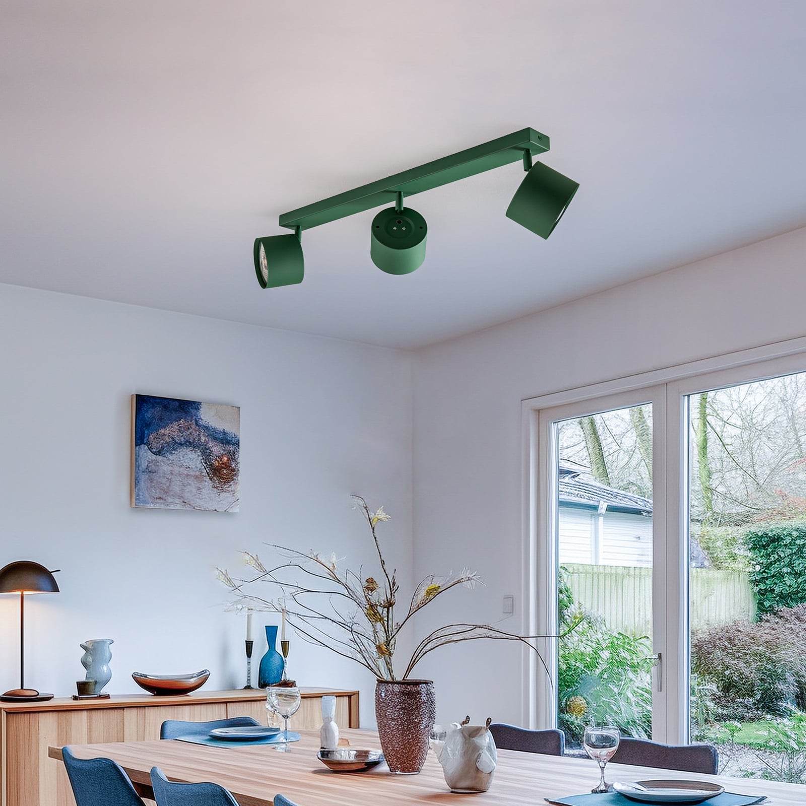 Deckenspot Chloe verstellbar dreiflammig grün Deckenlampe Deckenleuchte Spot - 5902553235067