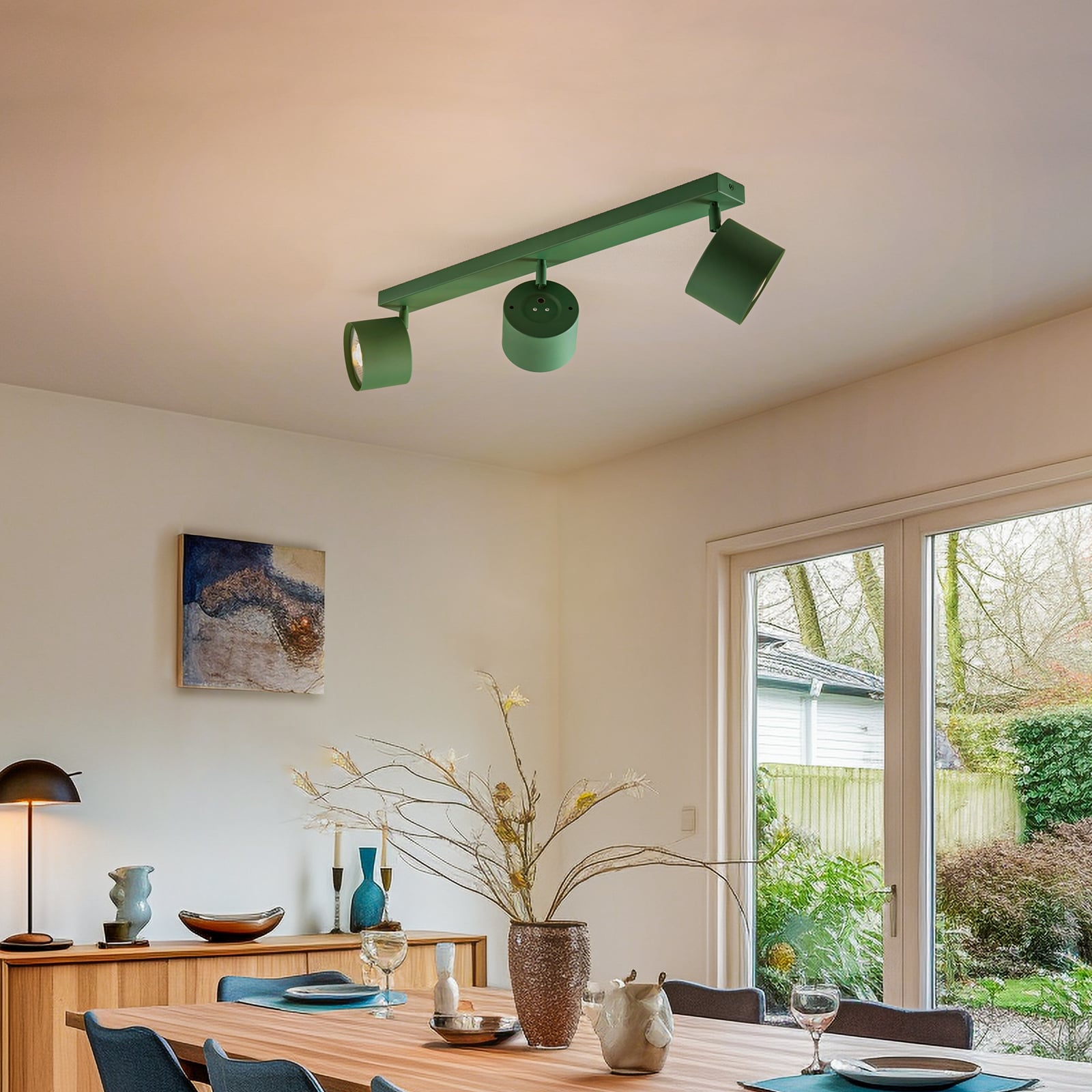 Deckenspot Chloe verstellbar dreiflammig grün Deckenlampe Deckenleuchte Spot - 5902553235067